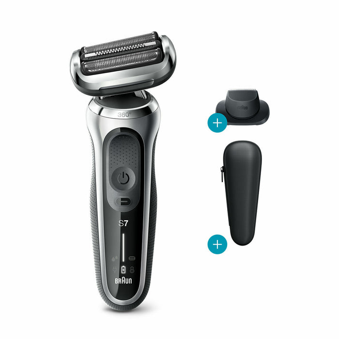 7020S BRAUN Series 7 7020s Wet & Dry shaver with travel case and 1 attachment - TuracellUSA