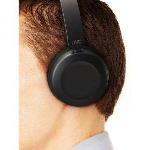 JVC HAS31BTB Foldable Bluetooth on-ear Headphones, w/ Mic & Remote Black - TuracellUSA