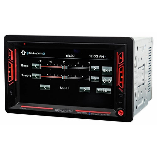 SOUNDSTREAM VR-63XB 6.2" TV CD DVD USB AUX BLUETOOTH SIRIUS XMREAD NEW WARRANTY - TuracellUSA