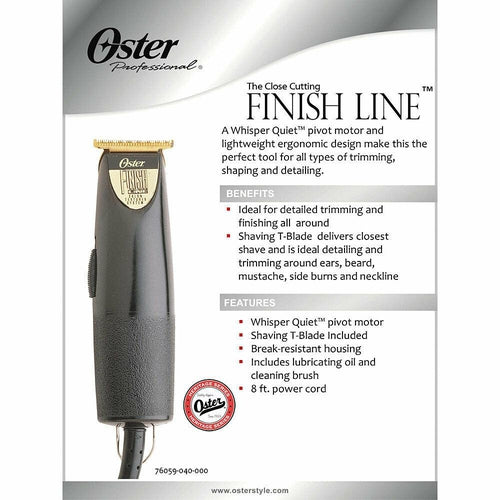 76059040 OSTER Finish Line T-blade Trimmer NEW - TuracellUSA