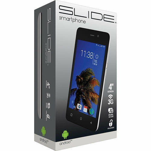 Slide SP4023 Dual SIM 4" Unlocked Smartphone Quad Core 1.3GHz Processor 8GB St. - TuracellUSA