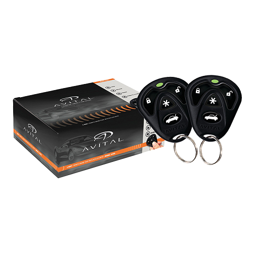 Avital 3100L 1-Way Car Security System Alarm Keyless Entry w/ Door Lock Actuator - TuracellUSA