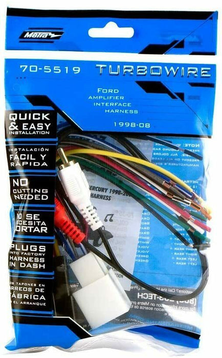 70-5519 Metra Radio Wiring Harness for Mustang 01-03 Mach 1 Amp Int NEW - TuracellUSA