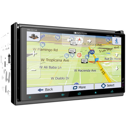 VRN-DD7HB Soundstream Double DIN Bluetooth In-Dash Car Stereo Receiver NEW - TuracellUSA