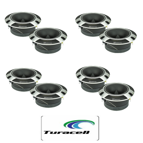 8 x Timpano TPT-ST2 4" Super Loud Tweeters 240 Watts Chrome 1" Voice Coil 4 Pair - TuracellUSA