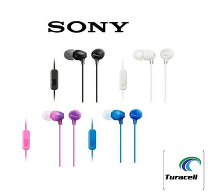 Sony MDREX15AP Fashion Earbuds In Ear Headphones/Headset w/ Mic Assorted Colors - TuracellUSA