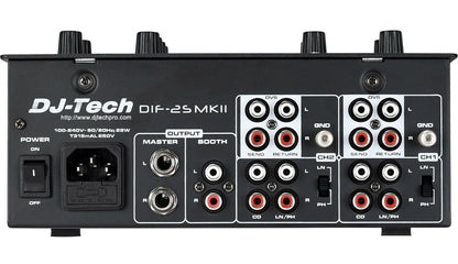 DIF2SMKII DJ-Tech DJ Mixer 2-Channel w/contactless innoFADER BRAND NEW - TuracellUSA
