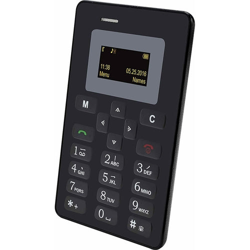 CR1002BK SLIDE Wallet Size Unlocked Mini Cell Phone Worldwide 2G GSM Service NEW - TuracellUSA