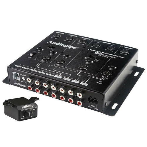 Audiopipe XV4V15, 4-Way Active Crossover. 15 V Audio Signal Line Driver - TuracellUSA