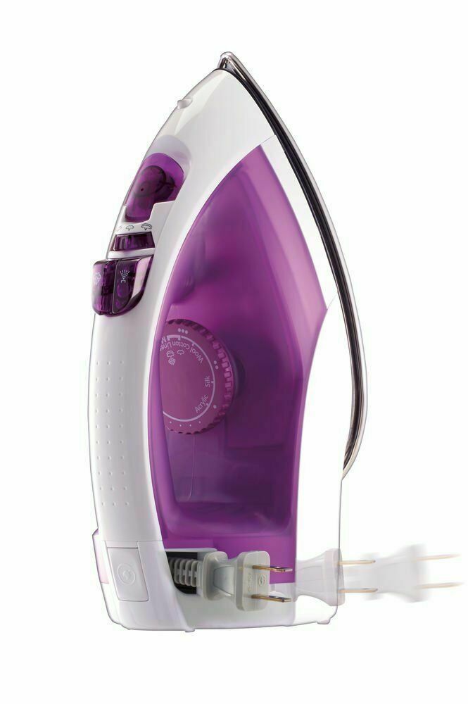 PANASONIC NIE660SR WHITE ON PURPLE 1200W SELF CLEANING STEAM DRY NON STICK IRON - TuracellUSA