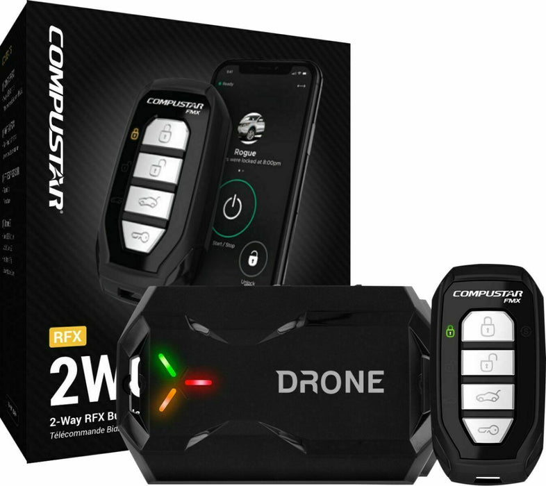 Compustar New 2019 Drone Mobile X1 LTE System GPS Car Finder + 2WG15FM Remote - TuracellUSA