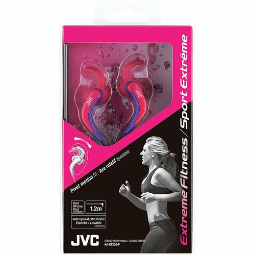 JVC HA-ETX30 In-Ear Headphones SPORT,PIVOT MOTION,ADJUST,Waterproof Assorted CLR - TuracellUSA