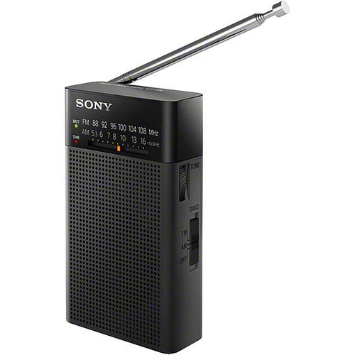 Sony ICFP26 Portable AM/FM Radio with Speaker (Black) Brand New! - TuracellUSA