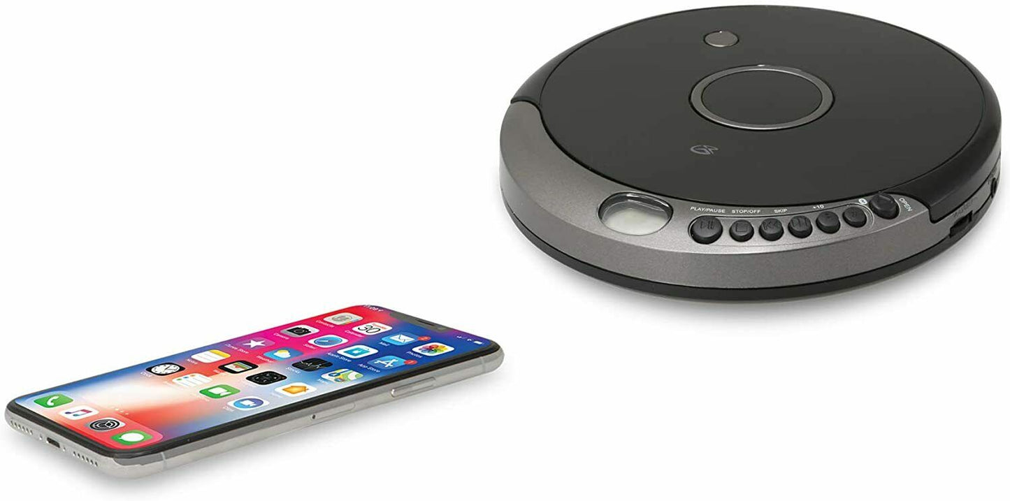 PCB319B GPX Portable Cd Player with Bluetooth, Includes Stereo Earbuds NEW - TuracellUSA