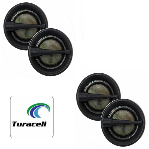 4- Audiopipe APHE-T100 Super High Frequency Soft Dome Tweeter, 100W Peak- 2 pair - TuracellUSA