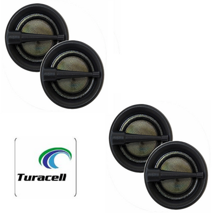 4- Audiopipe APHE-T100 Super High Frequency Soft Dome Tweeter, 100W Peak- 2 pair - TuracellUSA