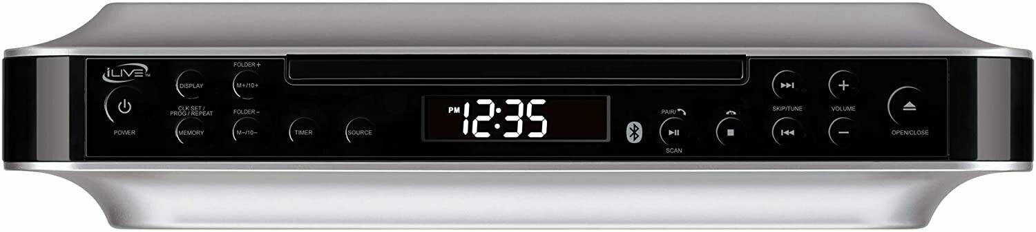 IKBC384S iLIVE Bluetooth Under the Cabinet Radio with CD Player NEW - TuracellUSA