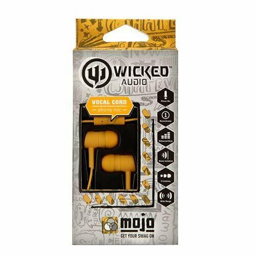 WI-2253 Wicked Audio IN-ear MOJO EARbuds with mic NEW - TuracellUSA