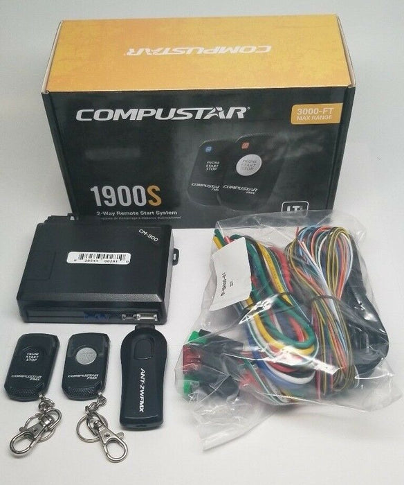 Compustar 1900S , 2-Way Led Remote Start, 2-1 Button, 3000 Ft, Blade Ready+ ALCA - TuracellUSA
