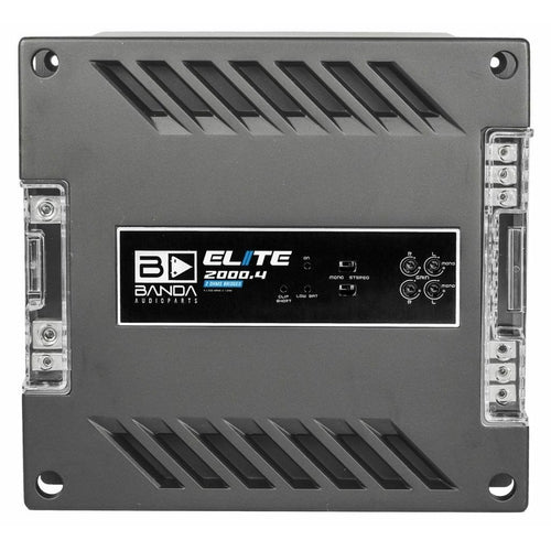 2000.4 BANDA ELITE - Four Channel 500 Watts Max @ 2 Ohm Car Audio Amplifier NEW - TuracellUSA