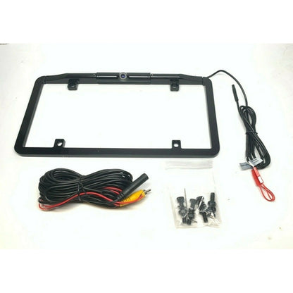 BOYO VTL375TJ CHROME ULTRA SLIM ZINC BLACK LICENSE PLATE CAM BRAND NEW - TuracellUSA