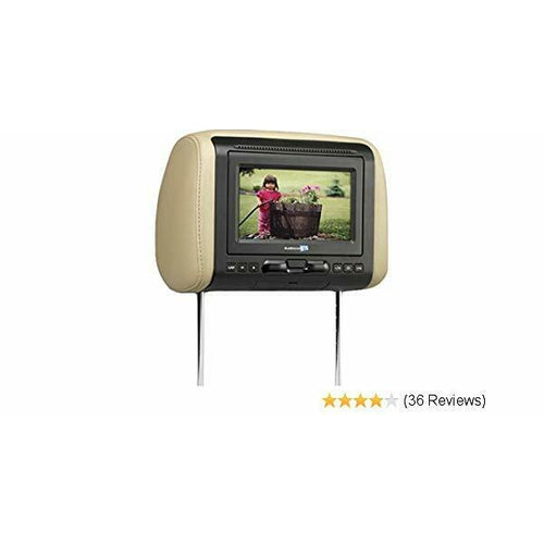 VOXX, MOVIES TO GO, 7" HEADREST MONITOR INCLUDES GRAY, BLACK & TAN COVERS - TuracellUSA