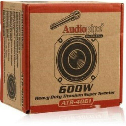 4X Audiopipe 2" 600 Watts Heavy Duty Titanium Super Tweeter ATR-4061 BRAND NEW - TuracellUSA