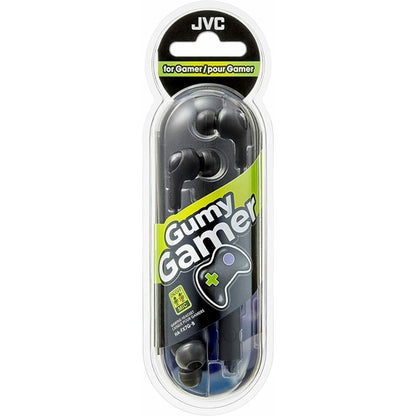 JVC-HAFX7 Gumy Blue Gamer Earbuds with Microphone Comfort fit BRAND NEW RETAIL - TuracellUSA