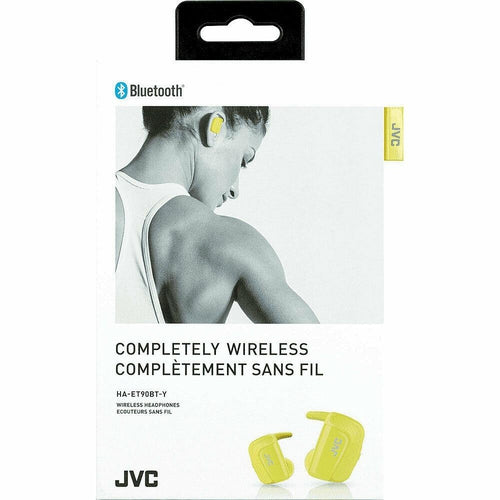 JVC-HAET90BTB JVC Sport True Wireless In-Ear Headphones Black/Yellow BRAND NEW - TuracellUSA