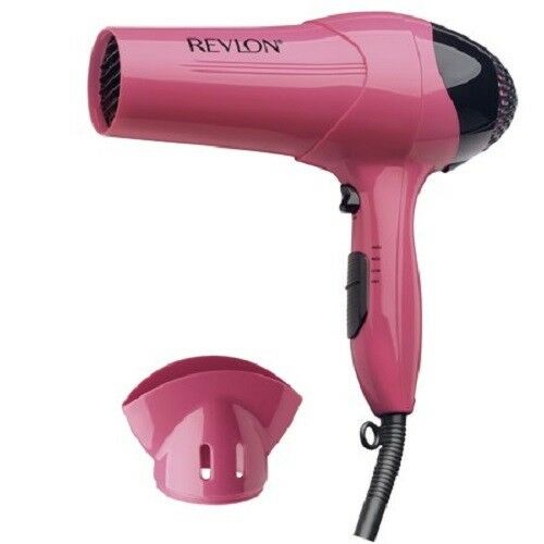 Revlon RV474 Ionic Hair Dryer, Pink, 1875 Watts WITH Concentrator - TuracellUSA