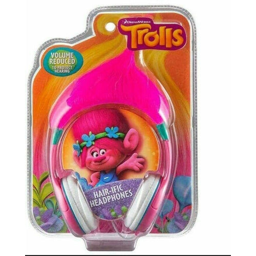 KID-TR140 KID DESIGNS Trolls Stereo Headphones Kid Friendly BRAND NEW RETAIL - TuracellUSA