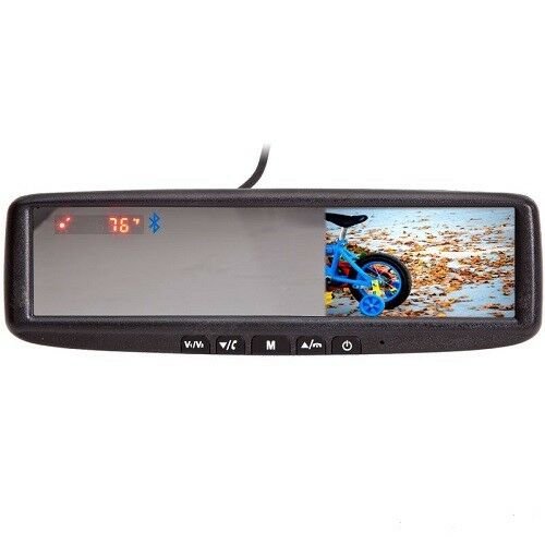 Boyo VTB45M 4.3" Digital Tft LCD Mirror Monitor Bluetooth Compass BRAND NEW - TuracellUSA