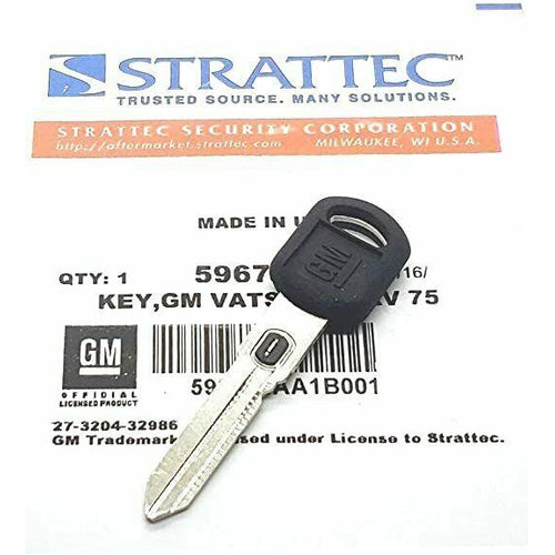 596772 STRATTEC DOUBLE SIDED GM VATS DOUBLE SIDED KEY NEW - TuracellUSA