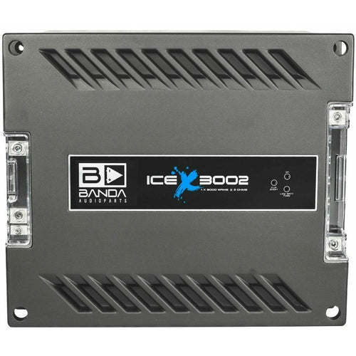 ICEX3002 BANDA One Channel 3000 Watts Max @ 2 Ohm Car Audio Amplifier BRAND NEW - TuracellUSA