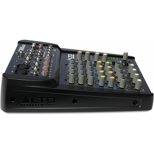 ZMX862 Alto Studio Quality 6 Channel Audio Mixing Desk Two XLR Microphone Inputs - TuracellUSA