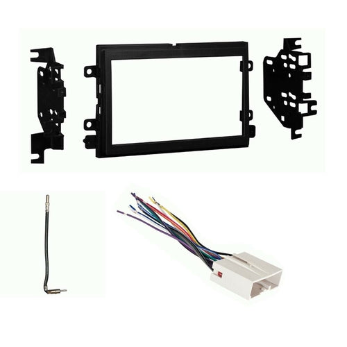 Metra 95-5819 2-DIN Dash Kit + 70-5520 Harness + 40CR10 Ant Adp 09-14 F150 - TuracellUSA