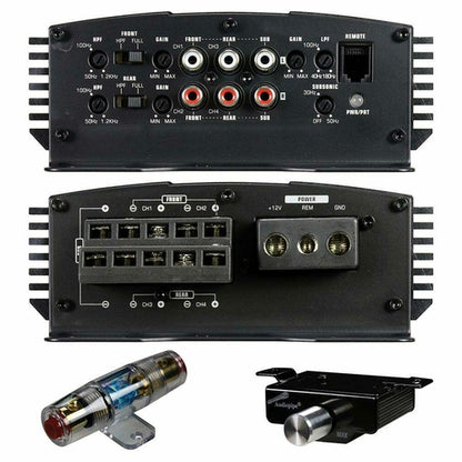 AUDIOPIPE APMN-55105 Mini 5 Channel Car Motorcycle Amplifier 1600W 5CH Micro Amp - TuracellUSA