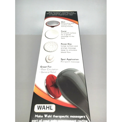 Wahl 41961201 Heat Therapy Handheld Electric Massager Muscle, Back-Neck-Face New - TuracellUSA