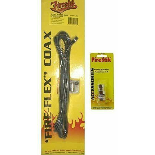 K-8R18 FireStik 18 Foot Fire-Flex Coax Cable with Fire-Ring BRAND NEW - TuracellUSA