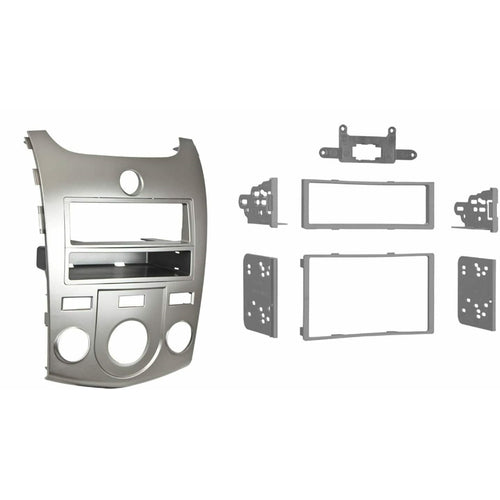 METRA 99-7338S Radio Installation Kit For KIA FORTE 10-13 DIN/Double DIN SILVER - TuracellUSA