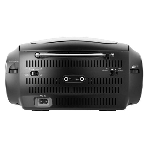 EBB9224BL Ematic CD Boombox AM/FM Radio, Bluetooth Audio and Speakerphone NEW - TuracellUSA