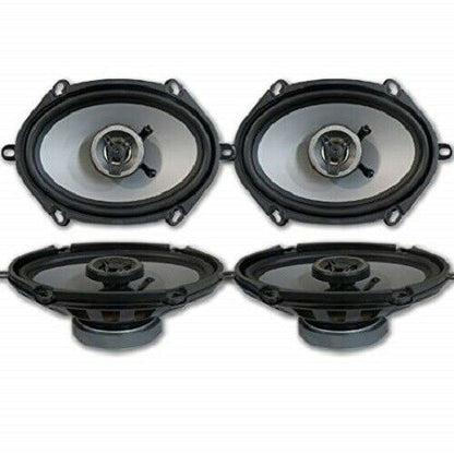 4 X CRUNCH CS5768CX 5" x 7" OR 6" x 8" 2-WAY CAR AUDIO COAXIAL SPEAKERS NEW! - TuracellUSA