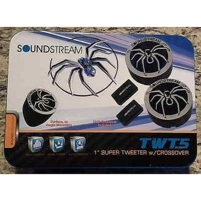 Pair of Soundstream TWT.5 220 Watt 1" Car Tweeters Car Audio 4 Ohm PEI Dome Kit - TuracellUSA