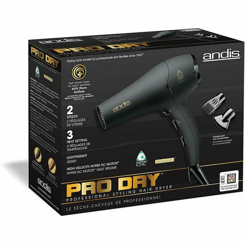 80480 Andis Ceramic Tourmaline 1875 Watt Hair Dryer, Black - TuracellUSA