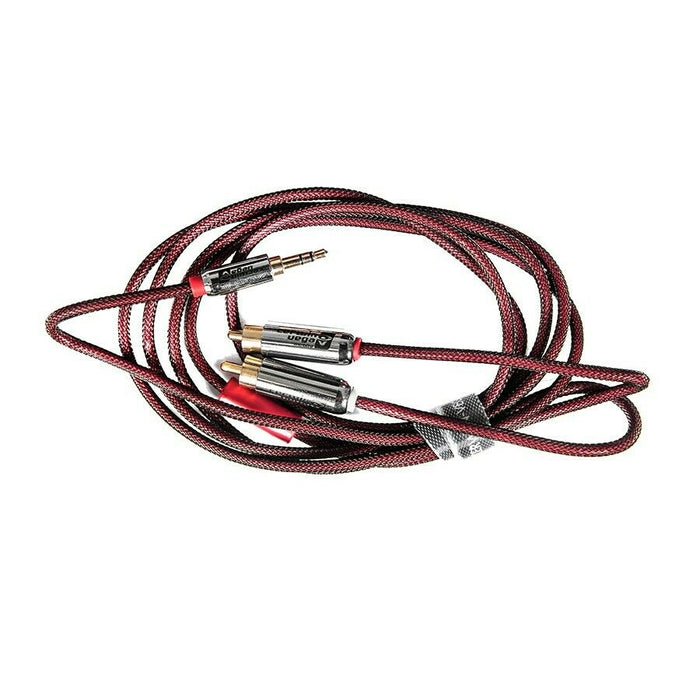 CVM2RCA6 Cerwin Vega – 6 ft 2-Connector RCA Male to 3.5mm Male audio cable NEW - TuracellUSA