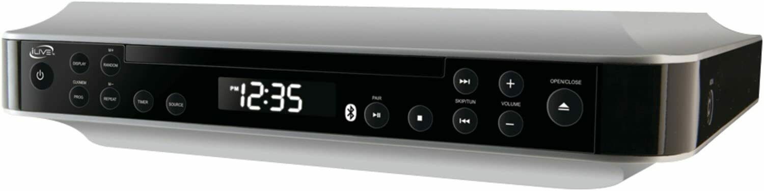IKBC384S iLIVE Bluetooth Under the Cabinet Radio with CD Player NEW - TuracellUSA