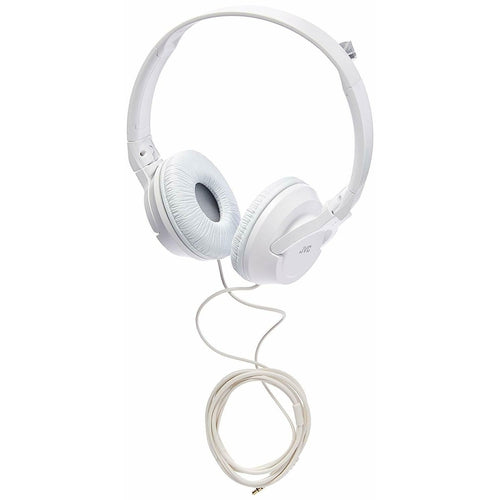 JVC HA-S180w On-Ear Lightweight Foldable Headphones, White NEW! - TuracellUSA