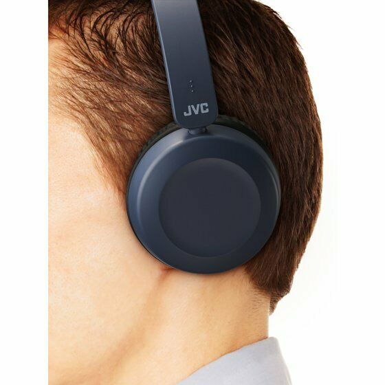 JVC HAS31BTA Foldable Bluetooth on-ear Headphones, w/ Mic & Remote Blue - TuracellUSA