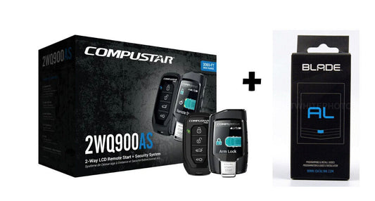 Compustar CS2WQ900AS Car Remote Start and Alarm LCD Remote + BLADE-AL Bypass