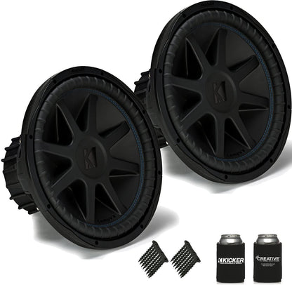 Kicker CompVX CVX154 (44CVX154) 2000W Peak (1000W RMS) 15" Comp VX Series Dual 4 ohm Car Subwoofer - TuracellUSA